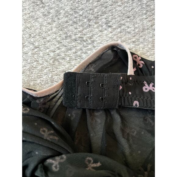 Elegance Babydoll Bow Coquette Lace Trim Lingerie TAGGED Large ACTUAL Medium - Picture 9 of 9